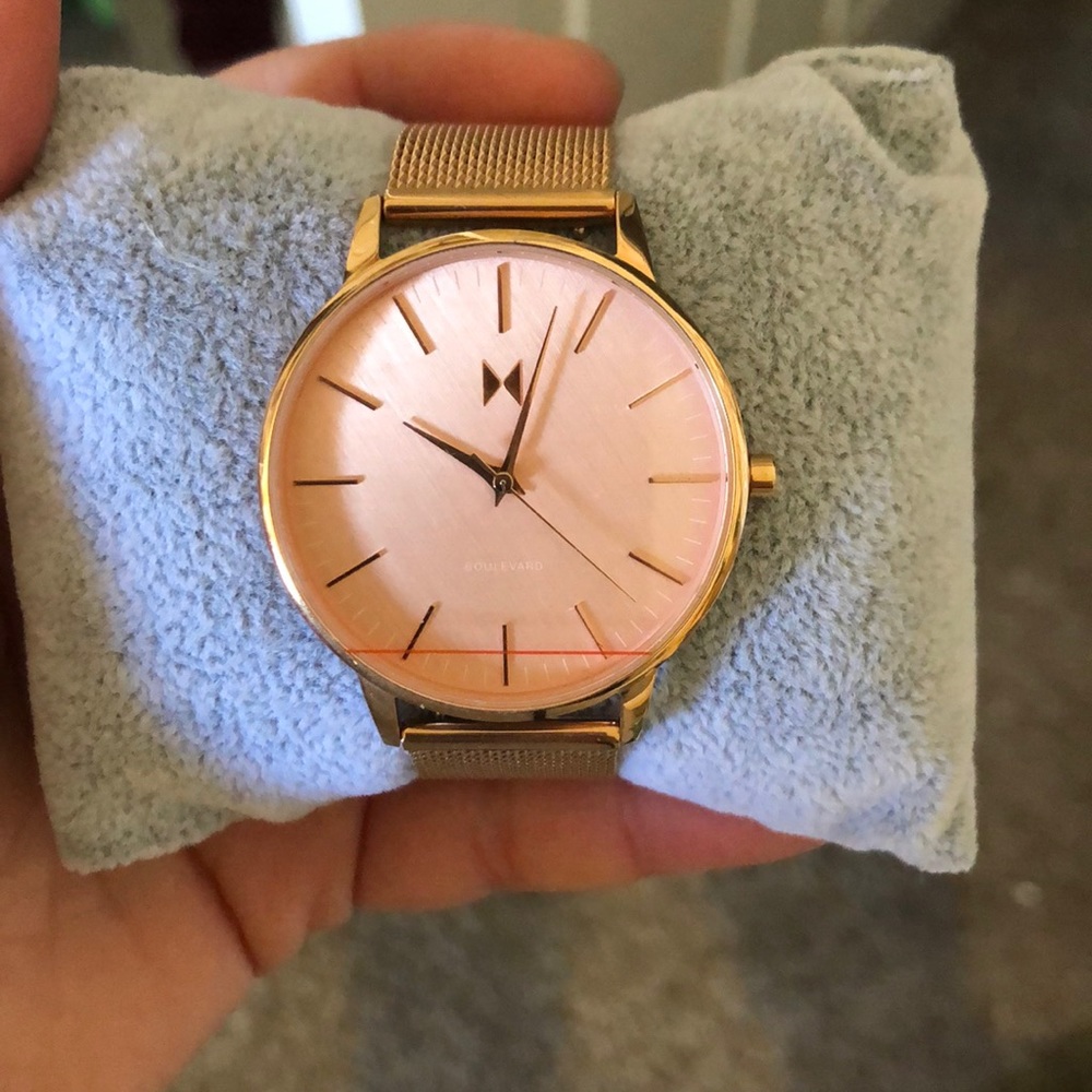 Like new MVMT rose gold watch